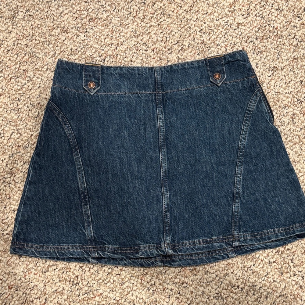Free People Denim Blue Women's Skirt